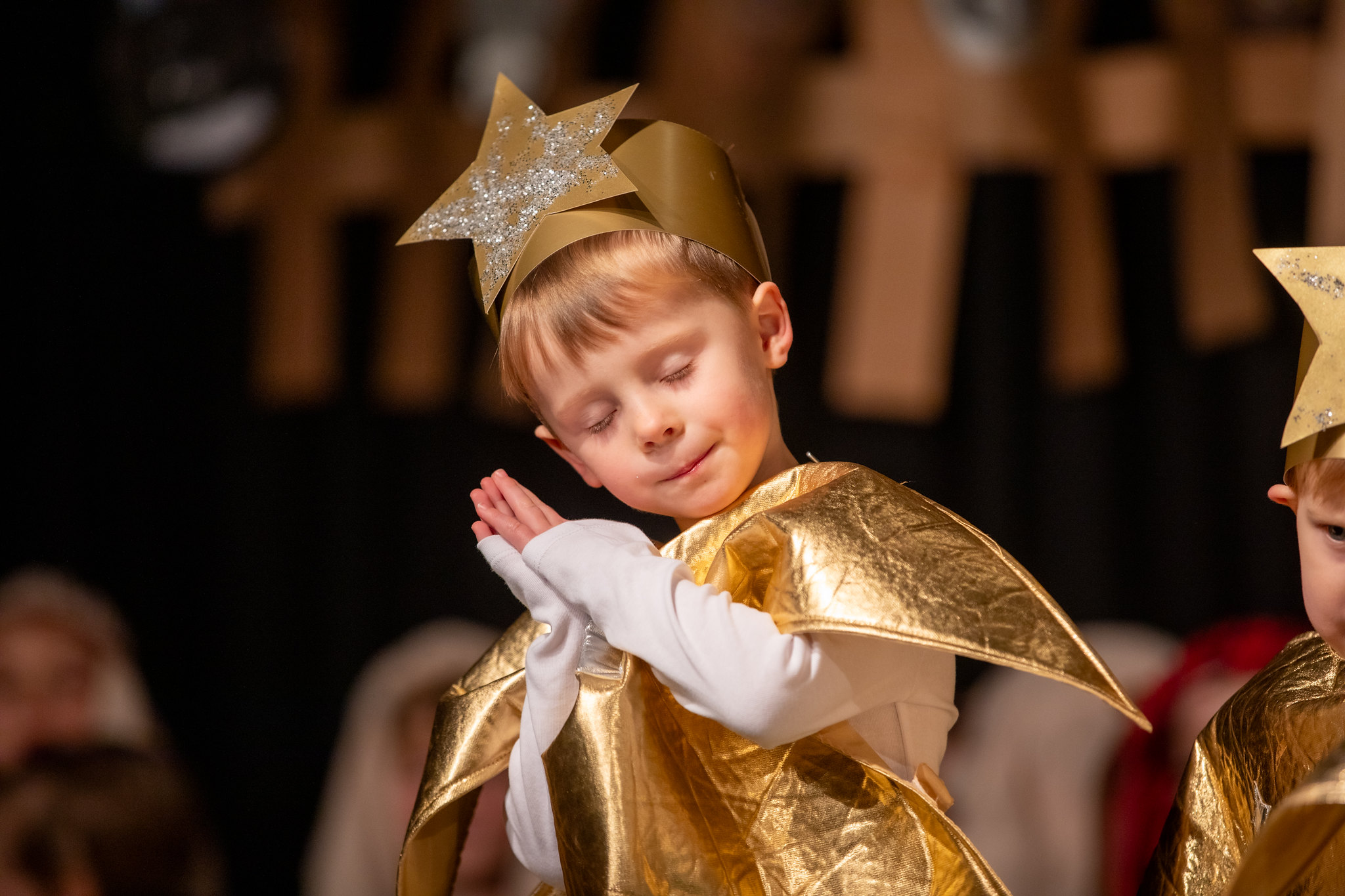 student in a play
