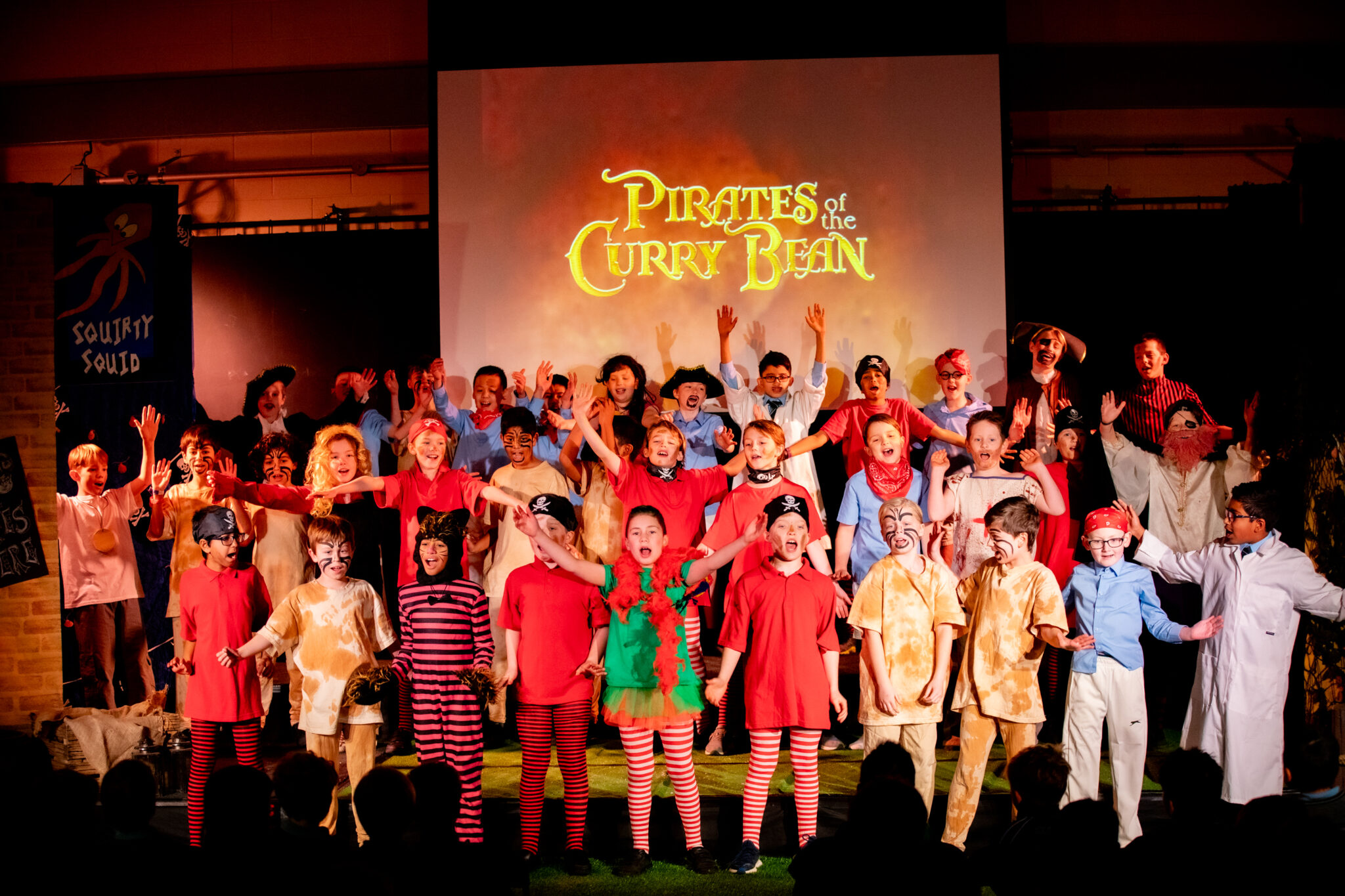 children in pirates of the curry bean